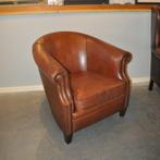 Schapenleren club, Huis en Inrichting, Fauteuils, Ophalen, Gebruikt, 75 tot 100 cm, Leer