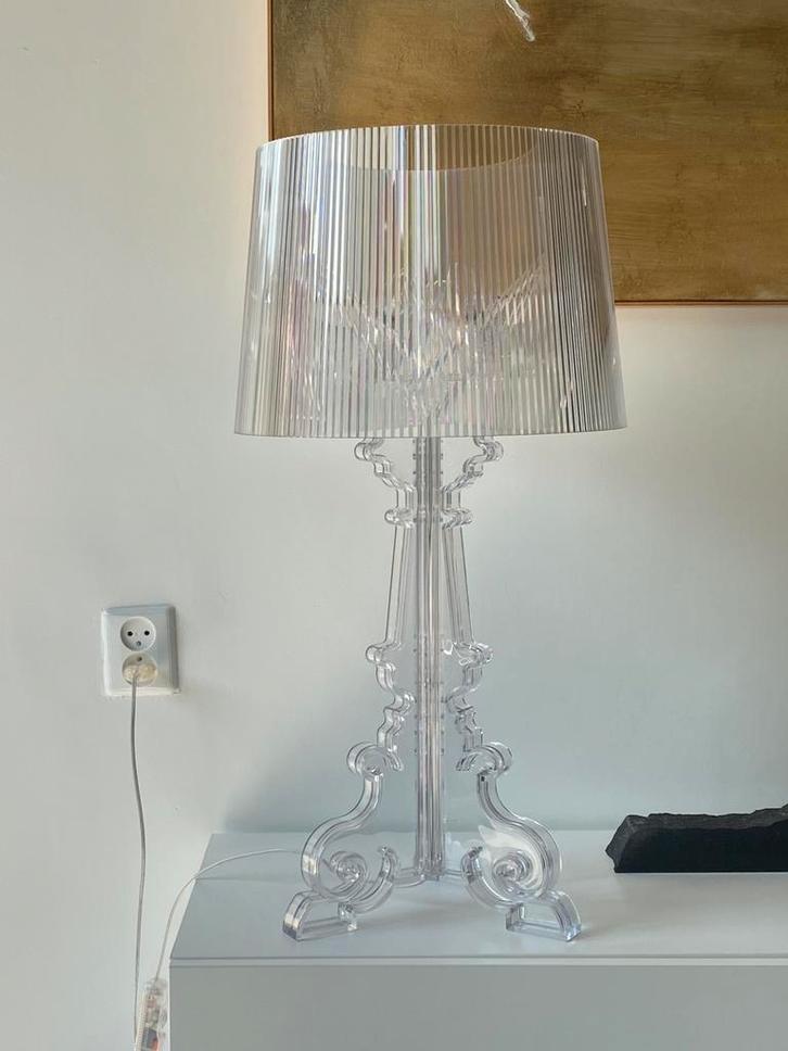 Kartell - Bourgie tafellamp kristal, Huis en Inrichting, Lampen | Vloerlampen, Gebruikt, Minder dan 100 cm, Kunststof, Ophalen
