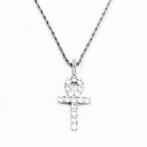 60 cmx 3mm Twisted Koordketting Ketting Egyptische Kruis, Sieraden, Tassen en Uiterlijk, Kettingen, Overige materialen, Birgitta-Gracht 33, 6465 EL Kerkrade, Nederland