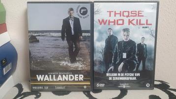 Wallander 1/2 - 5 disk + Those Who Kill 5 disk, setprijs beschikbaar voor biedingen