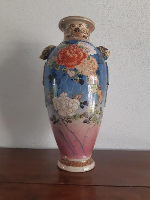 Japanse Kruik (40 cm)- Handbeschilderd, cloisonne -  1875, Antiek en Kunst, Antiek | Keramiek en Aardewerk, Ophalen