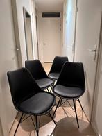 JYSK KLARUP Eetkamerstoelen - 4 stuks, Ophalen, Kunststof, Gebruikt, Zwart