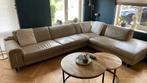 Roche Bobois design creme lederen Lounge bank, Huis en Inrichting, Banken | Complete zithoeken, Ophalen, Gebruikt, Leer