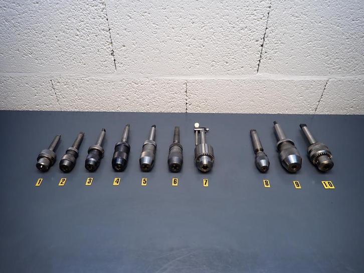 10x Boorkop MC2 / MC3 Hassner , Rohm , Jacobs , Albrecht, Doe-het-zelf en Verbouw, Gereedschap | Boormachines, Gebruikt, Kolomboormachine