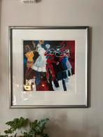 Zeefdruk van Jan Peter van Opheusden - “Carnaval”, Antiek en Kunst, Kunst | Litho's en Zeefdrukken, Ophalen of Verzenden