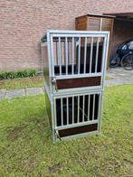 Mooie 2 vaks autokennel, Dieren en Toebehoren, Hondenhokken, Ophalen, Zo goed als nieuw, 100 cm of meer