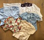 Bundel vintage blouses mix maat S en M katoen Indian cotton, Maat 38/40 (M), Blauw, Ophalen of Verzenden, Vintage