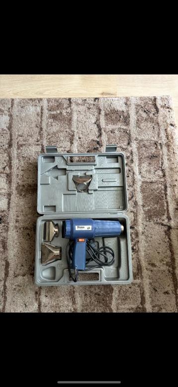 Ferm heteluchtpistool 1500W – met koffer en accessoires beschikbaar voor biedingen