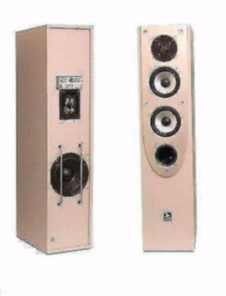 Speaker 3-Weg, 2x 220 Watt, zilver-grijs, Audio, Tv en Foto, Luidsprekers, Nieuw, Front, Rear of Stereo speakers, 120 watt of meer