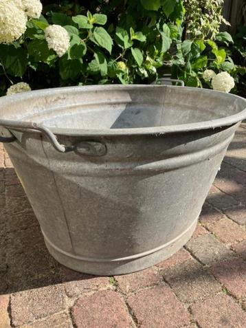 Zinken wasteil, vintage, 85x62x34 cm, nieuwe prijs!! beschikbaar voor biedingen