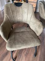 4 mosgroene eettafel stoelen mx sofa (olijk) zitmaxx, Huis en Inrichting, Ophalen, Overige kleuren, Urban, landelijk, industrieel.