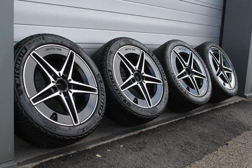 NETTE 18'' Mercedes C-Klasse AMG breedset winterbanden, Auto-onderdelen, Banden en Velgen, Velg(en), Winterbanden, 18 inch, 245 mm