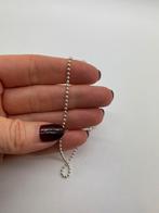 B370 Prachtige zilveren balletjes ketting 41 cm, Ophalen of Verzenden, X, Zilver, Zilver