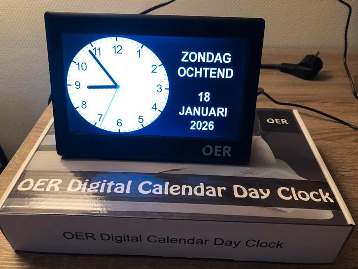 OER Dementieklok, Witgoed en Apparatuur, Wekkers, Nieuw, Digitaal, Ophalen of Verzenden
