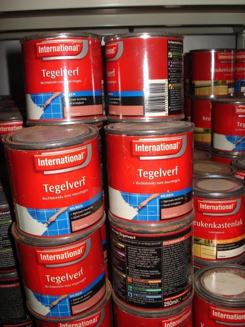 verf Flexa Ceta Bever keuken tegel verf prijs 5,00 per blik, Doe-het-zelf en Verbouw, Verf, Beits en Lak, Nieuw, Verf, Minder dan 5 liter