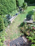 2 Gietijzeren Sierplantenpotten, Tuin en Terras, Gebruikt, Minder dan 60 cm, Metaal, 30 tot 60 cm