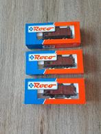 Roco HO Wagon Set - 3 Stuks, Wagon, Ophalen of Verzenden, Zo goed als nieuw, Roco