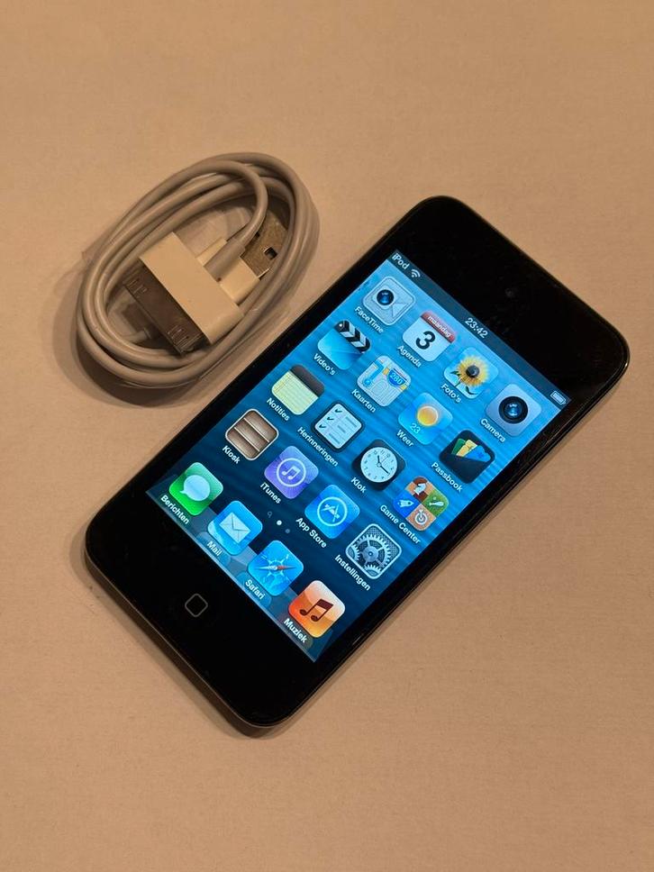 iPod Touch 4e Gen Zwart 8GB, Audio, Tv en Foto, Mp3-spelers | Apple iPod, Gebruikt, Touch, 2 tot 10 GB, Zwart, Ophalen of Verzenden