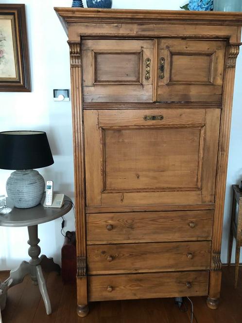 Secretaire ingelegd NU 100 euro, Antiek en Kunst, Antiek | Meubels | Kasten, Ophalen of Verzenden