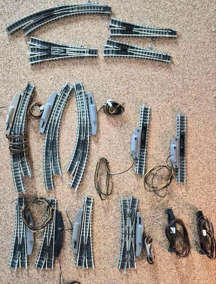 Fleischmann piccolo wissels, Hobby en Vrije tijd, Modeltreinen | N-Spoor, Zo goed als nieuw, Rails, Gelijkstroom, Fleischmann