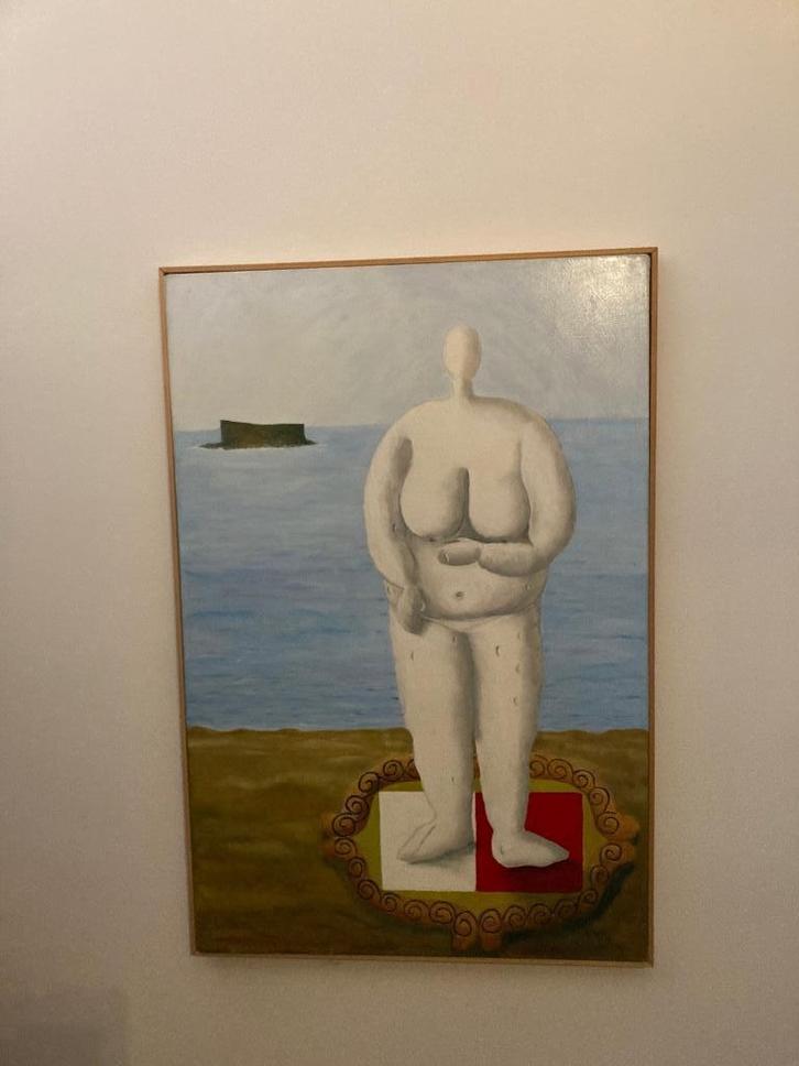 Else Beata Kruisinga olieverfschilderij XL, Antiek en Kunst, Kunst | Schilderijen | Abstract, Ophalen of Verzenden