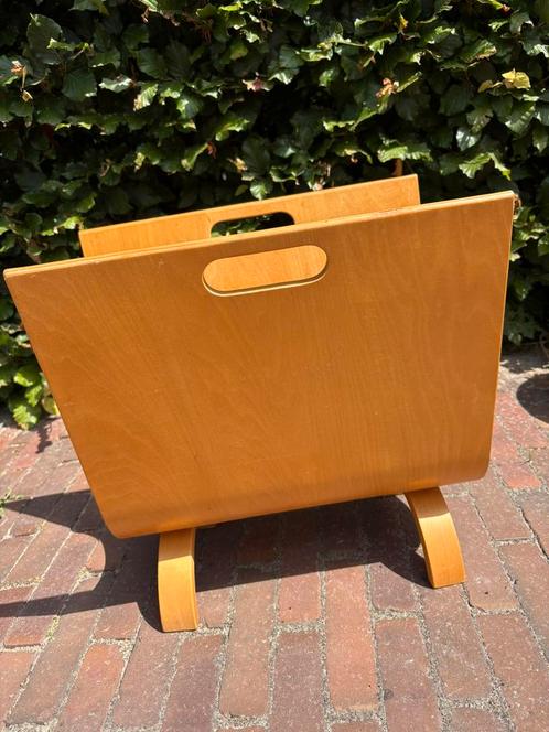 Plywood lektuurmand tijdschriften houder, Huis en Inrichting, Woonaccessoires | Krantenbakken en Lectuurbakken, Gebruikt, Ophalen of Verzenden