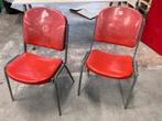 Amsterdam Arena stoelen, uniek!, Huis en Inrichting, Stoelen, Ophalen, Gebruikt, Twee, Metaal