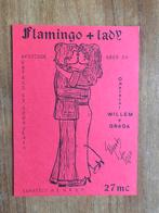 QSL kaart Flamingo + Lady. Doorwerth. Renkum., Verzamelen, 1960 tot 1980, Ongelopen, Ophalen of Verzenden