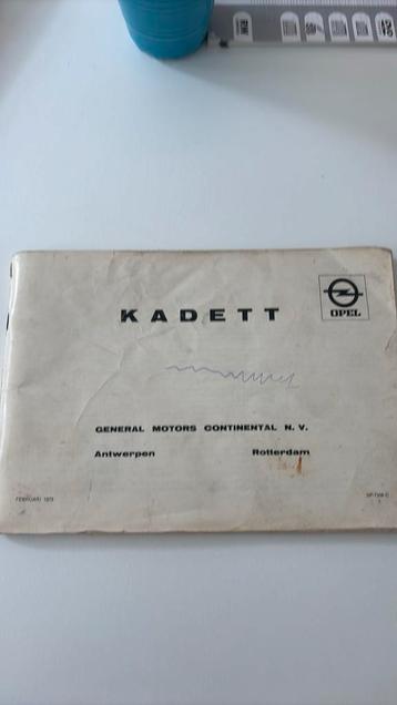 Handleiding Opel Kadett 1973 beschikbaar voor biedingen
