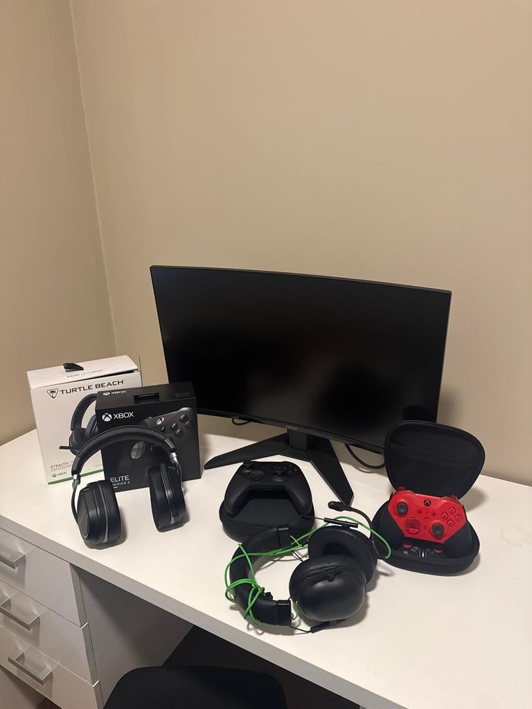 Xbox Elite Controller, Turtle Beach Stealth 700, MSI Monitor, Ophalen of Verzenden, Gebruikt