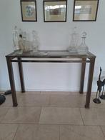 Vintage sidetable brons, Huis en Inrichting, Tafels | Sidetables, Ophalen, Gebruikt, 100 tot 150 cm, Vintage