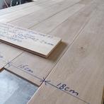 multiplank eiken houten vloer, 3 breedtes. opp. 35m2, 100%OK, Doe-het-zelf en Verbouw, Vloerdelen en Plavuizen, Ophalen, Vloerdelen of -planken