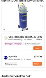 Michelin Compressor Perslucht 50 Liter, Gebruikt, P, P, 10 bar of meer