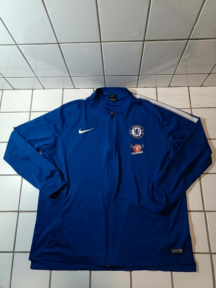 (XXL) Nike Dri-Fit Chelsea FC 2019/2020 Voetbal Tracksuit, Sport en Fitness, Voetbal, Gebruikt, Trainingspak, Groter dan maat XL