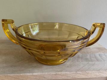 Art Deco Val St Lambert model Noémie Amber kleurig ca 1935  beschikbaar voor biedingen