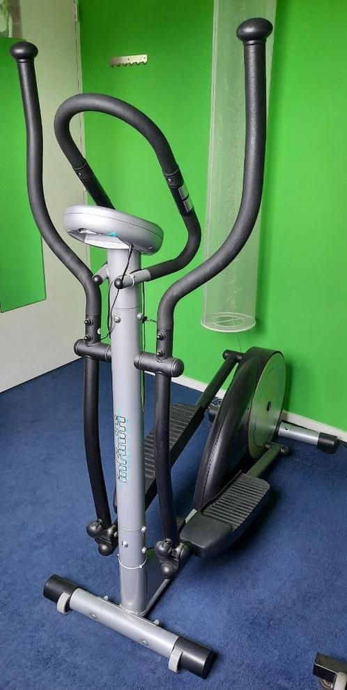 Indoor rower en Crosstrainer, Sport en Fitness, Fitnessapparatuur, Gebruikt, Crosstrainer, Armen, Benen, Borst, Buik, Metaal, Ophalen