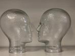 Vintage Glazen Hoofd voor koptelefoon Mannequin, Ophalen, Gebruikt, ., .