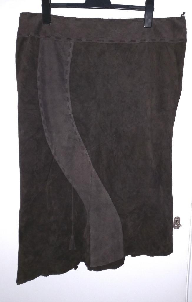 Samoon suede lederen rok maat 50, Kleding | Dames, Grote Maten, Zo goed als nieuw, Rok, Bruin, Ophalen of Verzenden