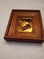 Miniatuur portret Beethoven messing, Ophalen of Verzenden