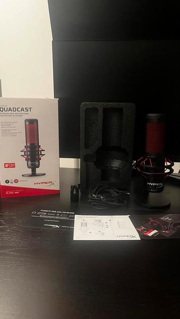 HyperX QuadCast – nauwelijks gebruikt, met doos en kabel beschikbaar voor biedingen