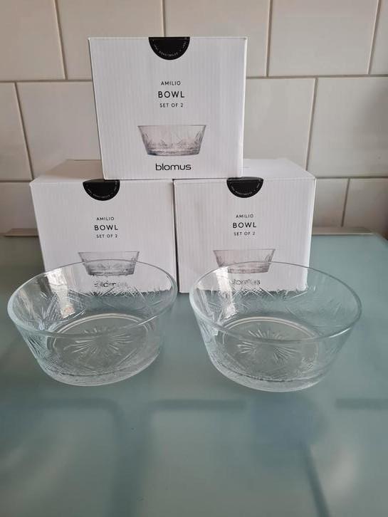 Blomus glazen schaaltjes 6 stuks NIEUW, Huis en Inrichting, Keuken | Servies, Nieuw, Schaal of Schalen, Overige stijlen, Glas