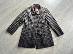 Zwart Wit Winterjas met Knoop Maat L Merk Wega1951, Ophalen of Verzenden, Zo goed als nieuw, Wit