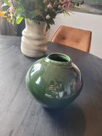 H&M Home vaas – Groen keramiek, zo goed als nieuw, Ophalen, Aardewerk of Porselein, Zo goed als nieuw, Minder dan 50 cm