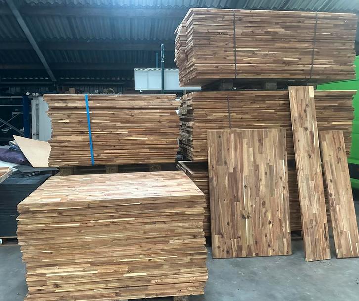 Houten tafelbladen / vensterbanken, Huis en Inrichting, Tafels | Bijzettafels, Zo goed als nieuw, Rechthoekig, 60 cm of meer, 75 cm of meer