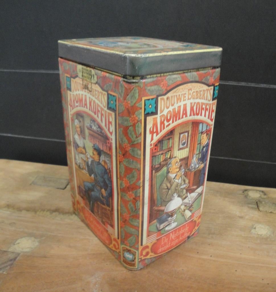 OUD BROCANT "DOUWE EGBERTS" KOFFIEBLIK, Ophalen of Verzenden, Gebruikt, Koffie, Douwe Egberts