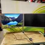 Dubbel beeldscherm HP EliteDisplay E241i inclusief Dubbele, Computers en Software, Monitoren, Niet ingevuld, Gebruikt, Niet ingevuld