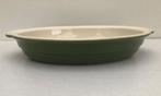 Emile Henry Ovale grote  groene Ovenschaal - zgan, Ophalen of Verzenden, Overige stijlen, Glas, Schaal of Schalen