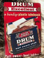 Vintage Drum Tabak Reclamebord 30 bij 20, Ophalen of Verzenden