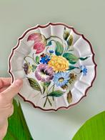 Vintage bloemen wandbord muurbord wanddecoratie, Ophalen of Verzenden, Gebruikt