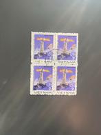Vietnam Vuurtoren Blok van 4 Gestempeld, Ophalen of Verzenden, Gestempeld, Plaats of Gebouw